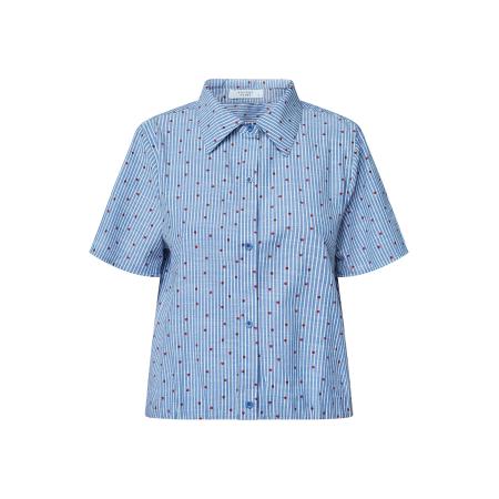 Sisters Point SISTERS POINT Blouse GUFO lichtblauw / rood / wit