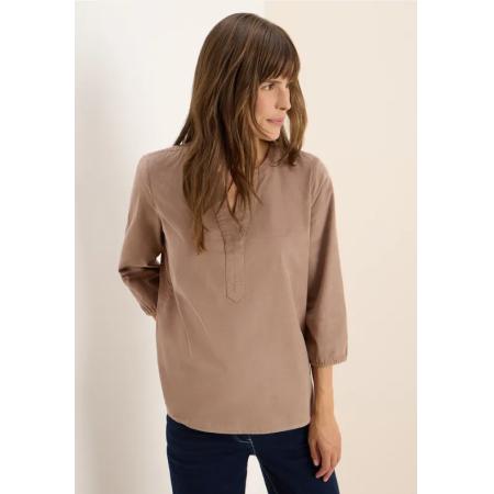 CECIL Corduroy blouse met gespleten hals