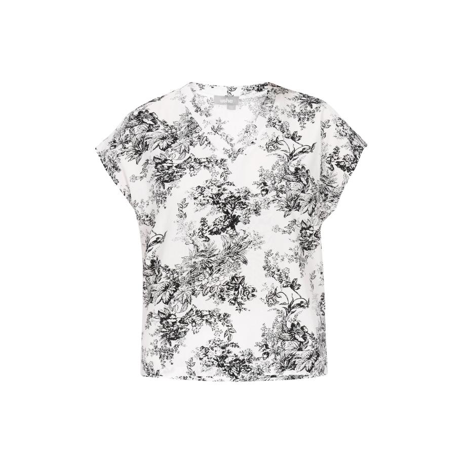 Usha Usha Blouse zwart / wit -