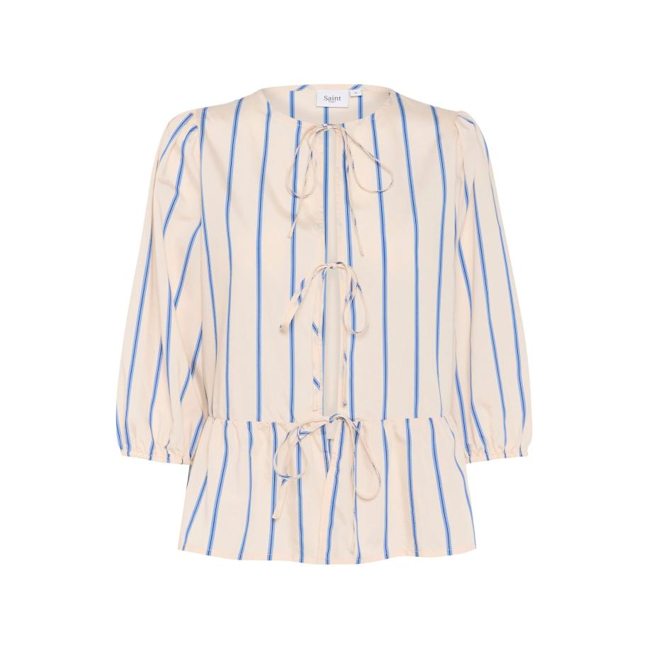 Saint Tropez SAINT TROPEZ Blouse KotrinaSZ sand / azuur / zwart -