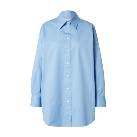 SEIDENSTICKER Blouse Schwarze Rose lichtblauw