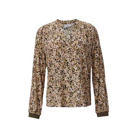comma casual identity comma casual identity Blouse donkerbeige / lichtgroen / perzik / zwart