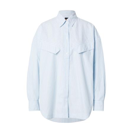 Hugo Boss BOSS Blouse C_Bostaffa_1 lichtblauw / wit