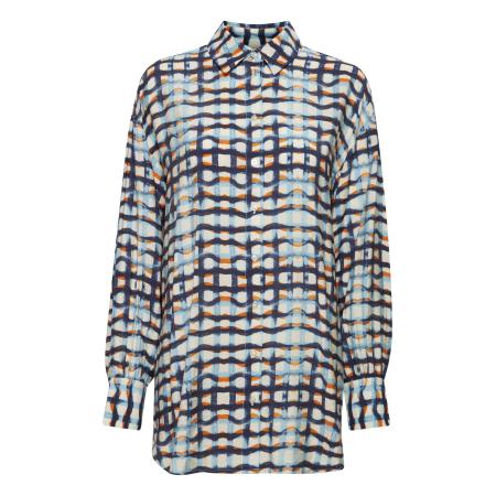 Fransa Fransa Blouse Misa beige / blauw / geel / oranje