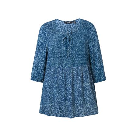 Ulla Popken Ulla Popken Blouse lichtblauw / donkerblauw