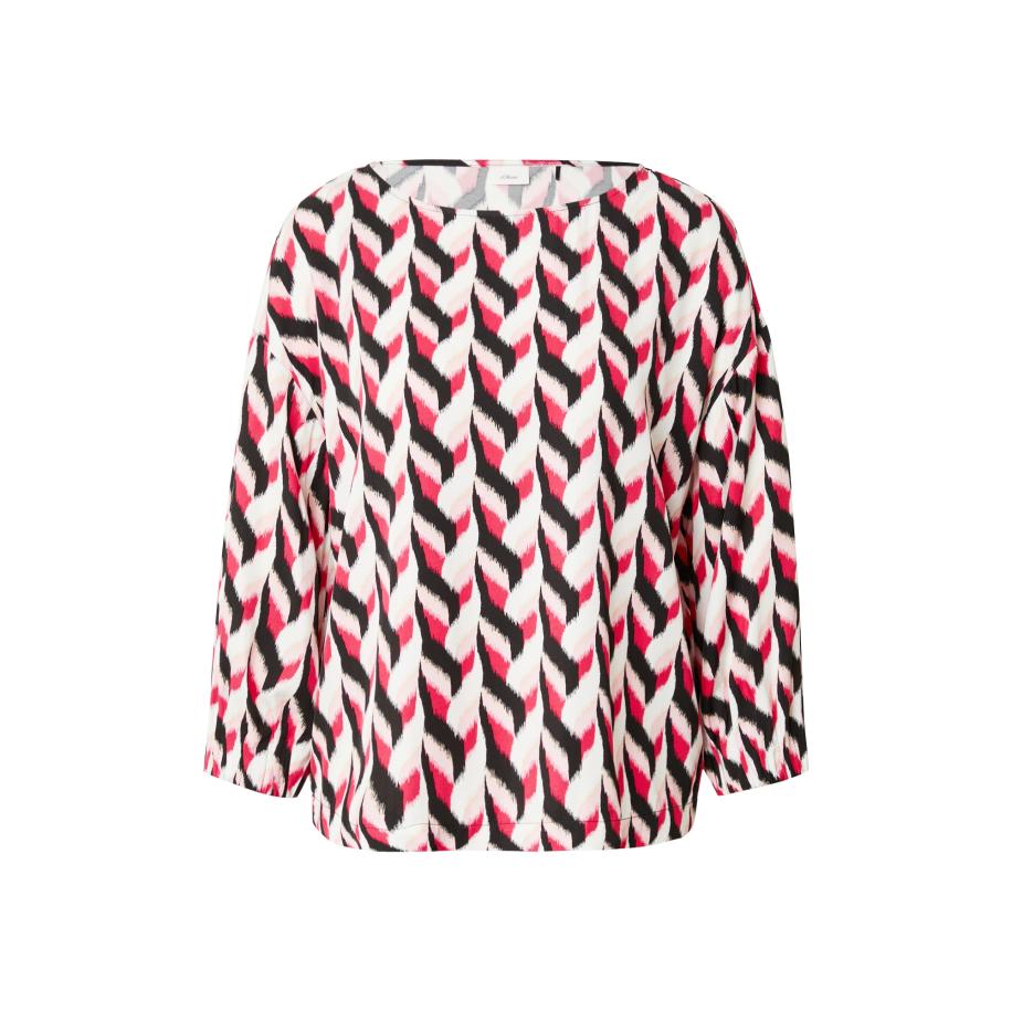 s.Oliver BLACK LABEL s.Oliver BLACK LABEL Blouse pink / oudroze / zwart / wit -