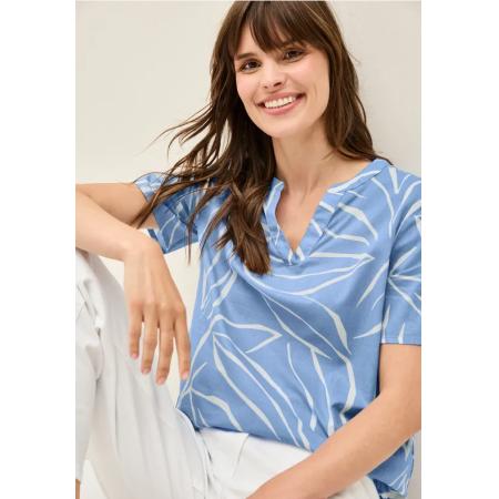 CECIL Katoenen blouse met patroon