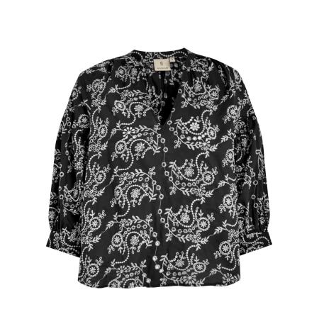 Peppercorn Peppercorn Blouse Tiffany zwart / wit