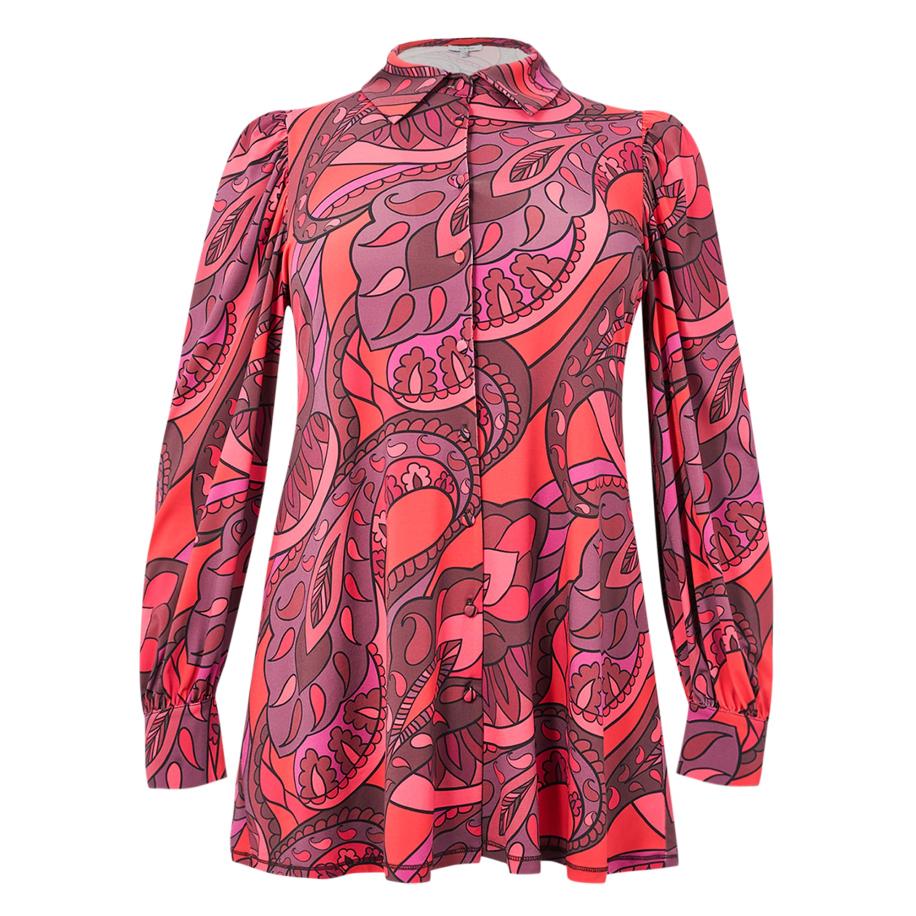 Yoek YOEK Blouse gemengde kleuren / rood -