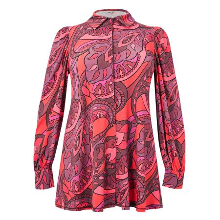 Yoek YOEK Blouse gemengde kleuren / rood