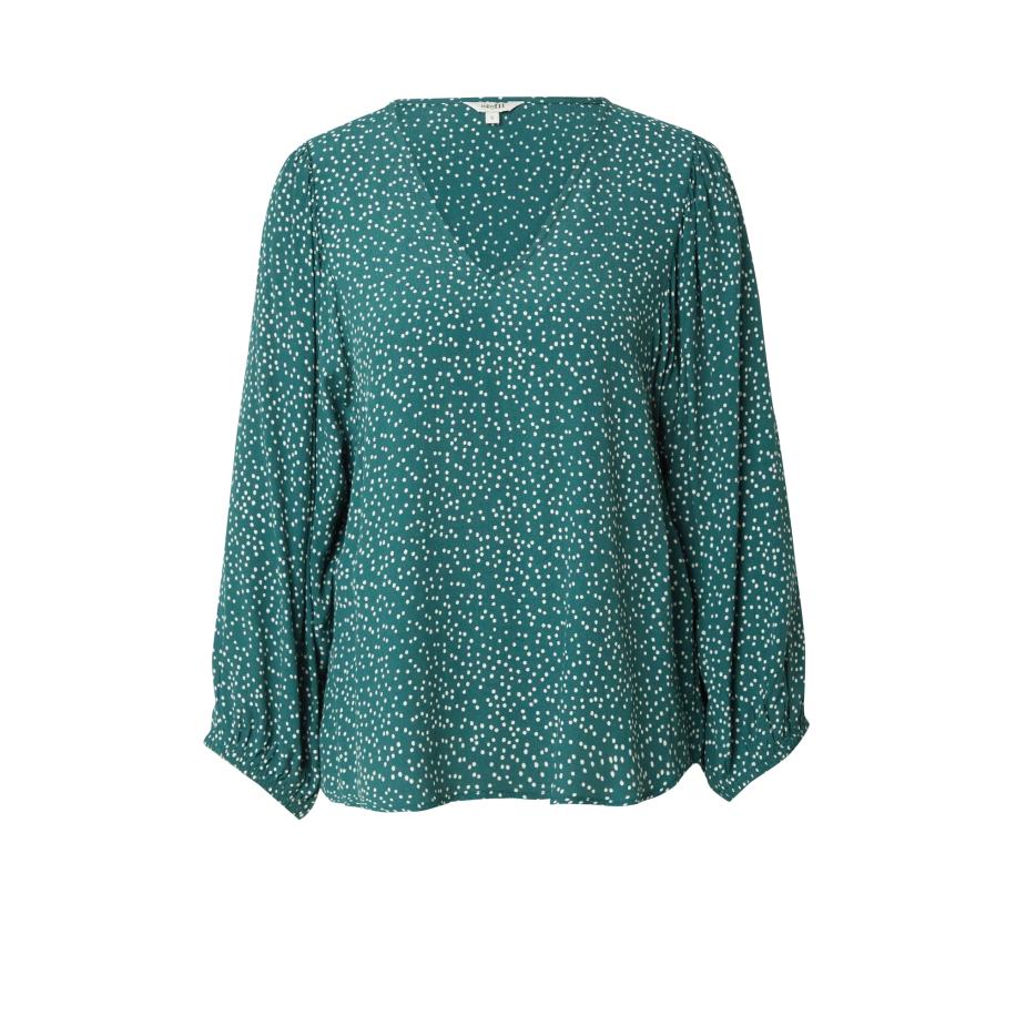 Mbym mbym Blouse Antoni smaragd / wit -