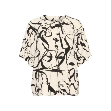 InWear InWear Blouse zwart / wit