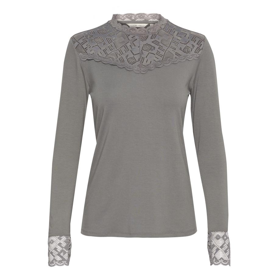 Cream Cream Blouse CR Trulla lichtgrijs -