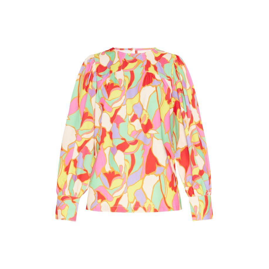 FELIPA FELIPA Blouse Fashion Look geel / mintgroen / oranje / rood -