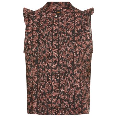 Hugo Boss BOSS Blouse Bantiana lichtrood / zwart / wit