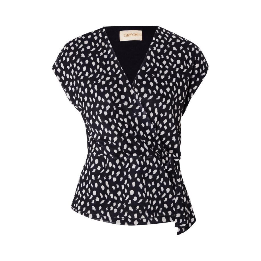 Cartoon Blouse zwart / wit Zwart