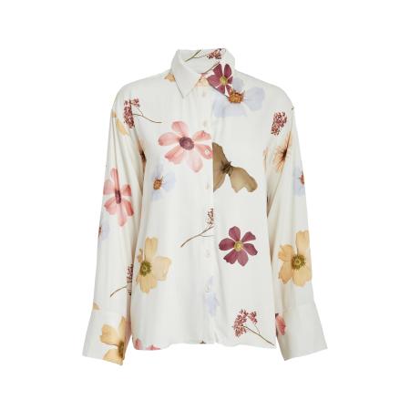 Desires DESIRES Blouse Heidi geel / mauve / oudroze / wit gemêleerd