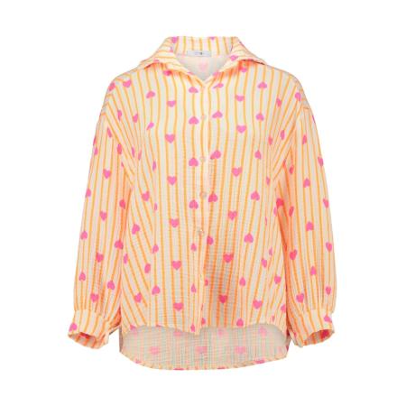 Hailys Hailys Blouse Le44ony oranje / pasteloranje / lichtroze