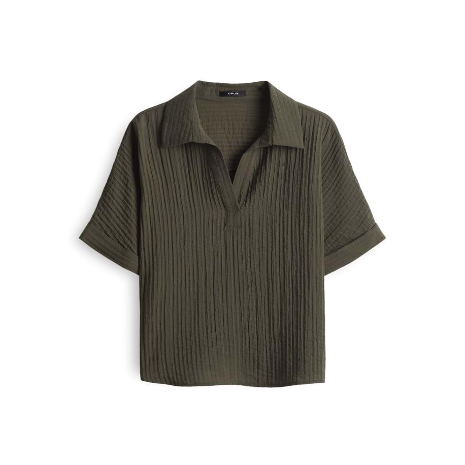 OPUS OPUS Blouse Felsa olijfgroen -