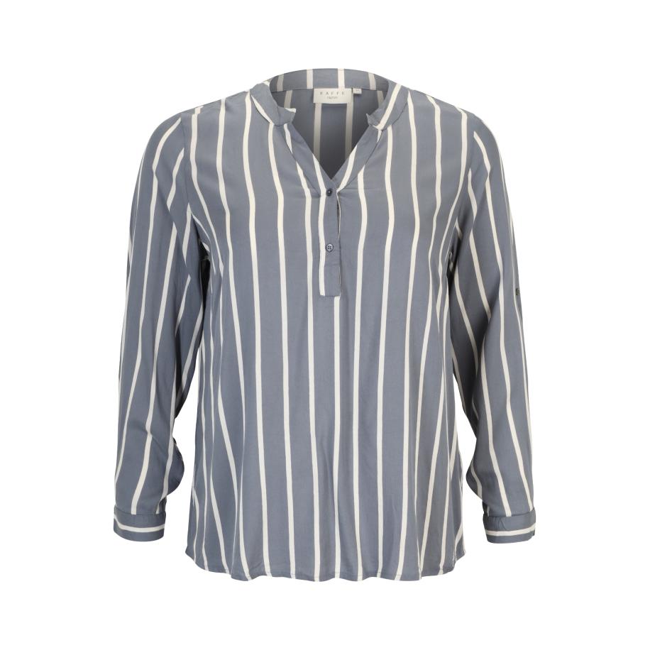 Kaffe KAFFE CURVE Blouse Sida duifblauw / wit -