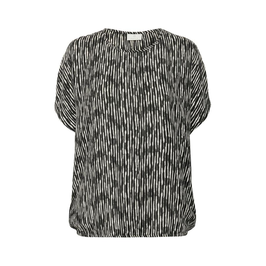 Kaffe Kaffe Blouse KAAmber zwart / wit -