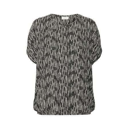 Kaffe Kaffe Blouse KAAmber zwart / wit