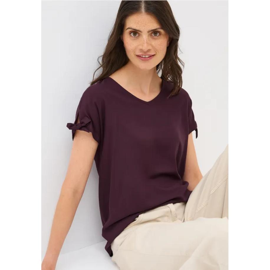 CECIL Blouseshirt in effen kleur Rood