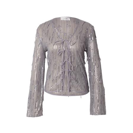 Hosbjerg Hosbjerg Blouse Madelin grijs / zilvergrijs