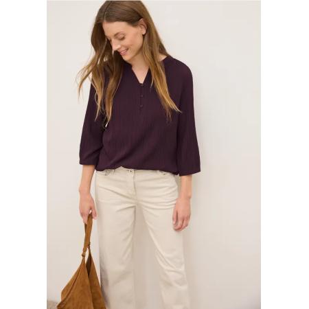 CECIL Gestructureerde blouse in effen kleur