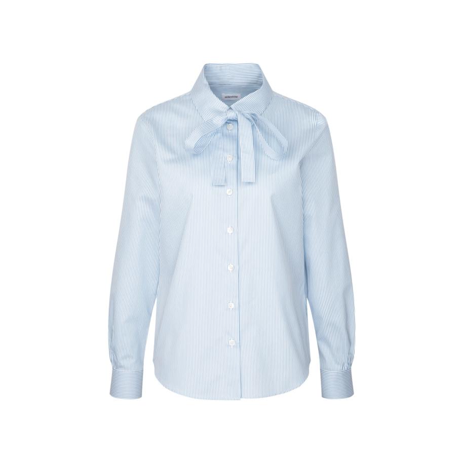 SEIDENSTICKER Blouse Schwarze Rose lichtblauw Blauw