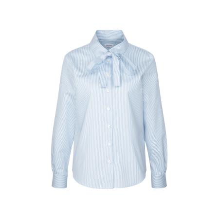 SEIDENSTICKER Blouse Schwarze Rose lichtblauw