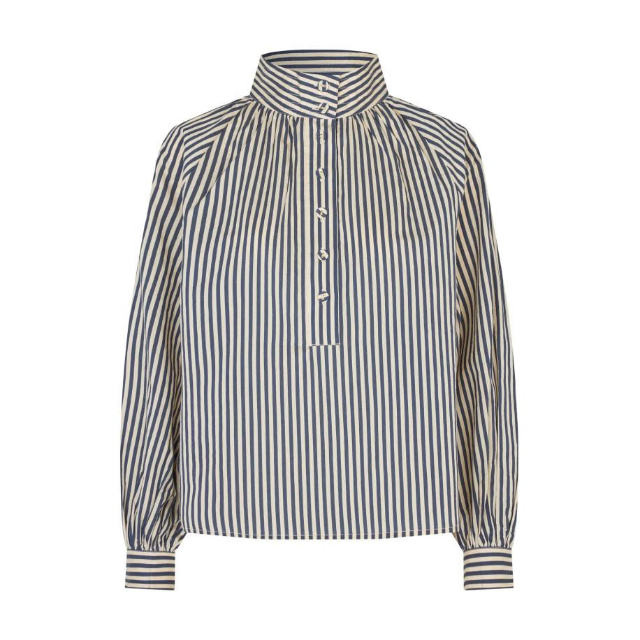 Dea Kudibal Blouse Nicoladea beige / donkerblauw Multicolor