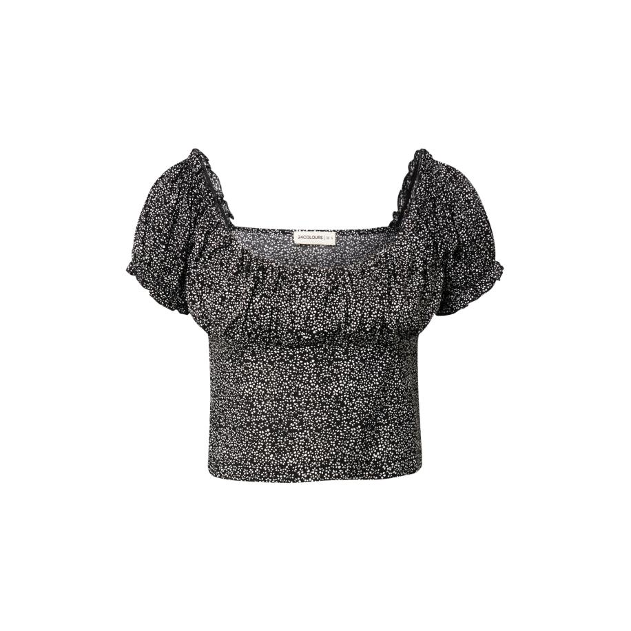 24COLOURS 24COLOURS Blouse zwart / wit -