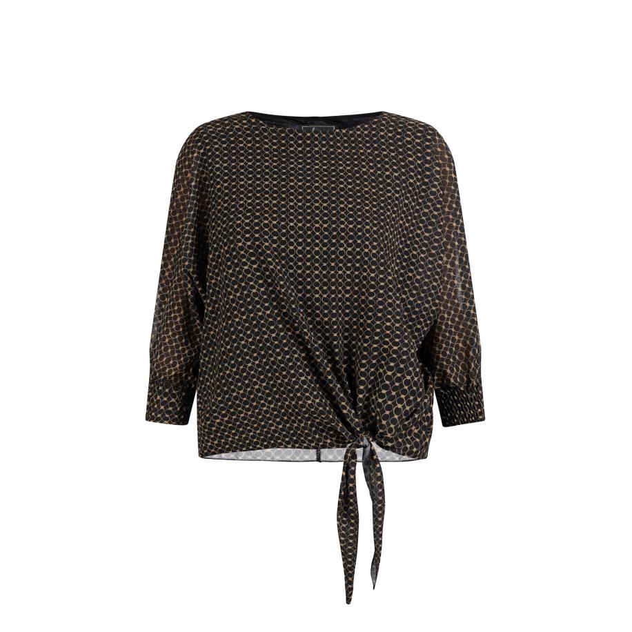 Faina faina Blouse bruin / zwart -