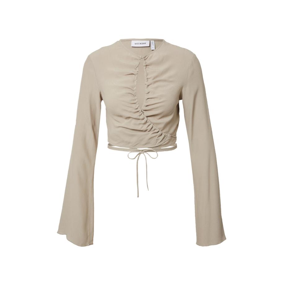 Weekday WEEKDAY Blouse Cassie grijs -