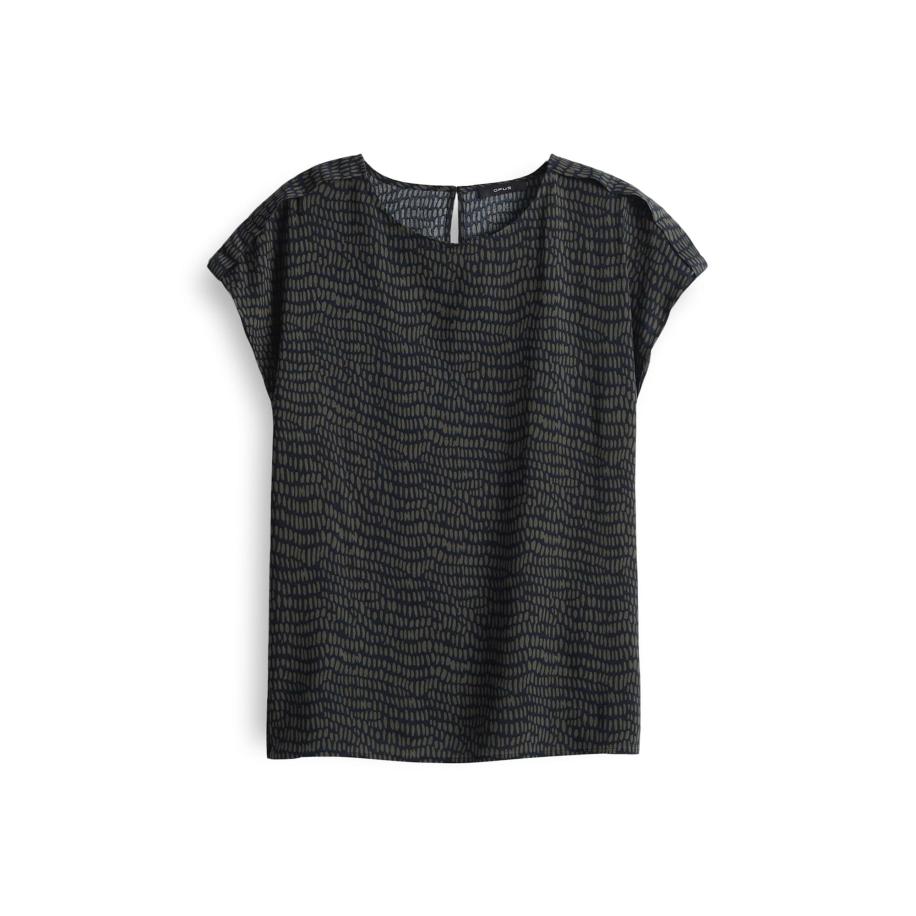 OPUS OPUS Blouse Ferena marine / olijfgroen -
