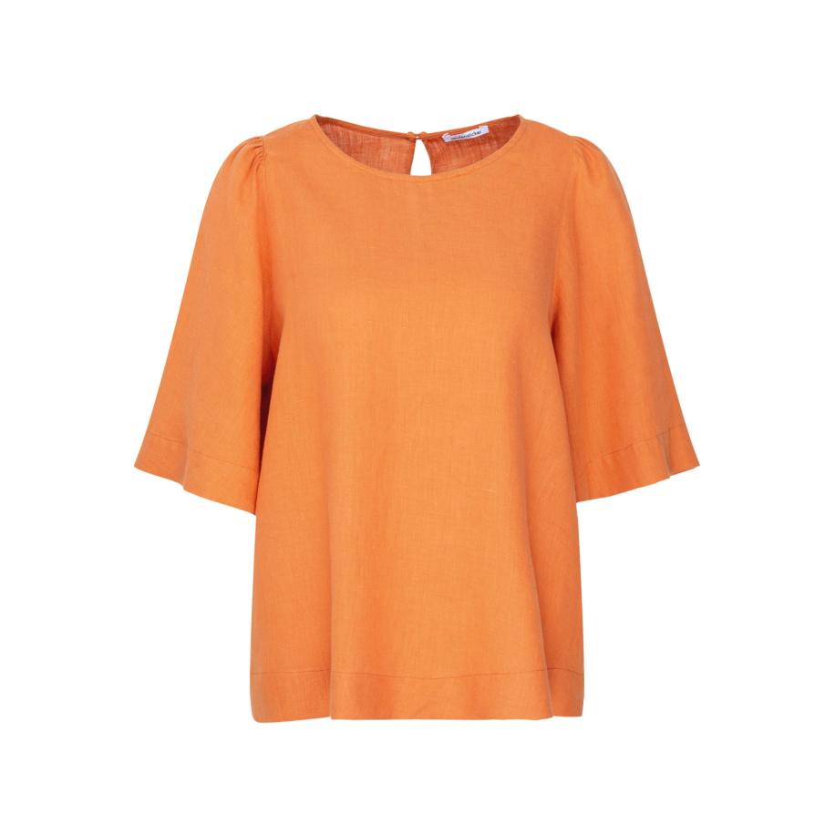 SEIDENSTICKER Blouse Schwarze Rose oranje Oranje