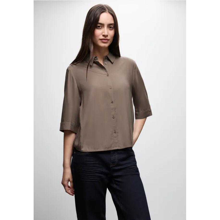 Street One Overhemd blouse Bruin