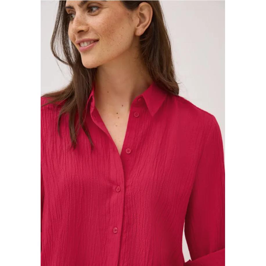 CECIL Overhemdblouse met structuur Rood