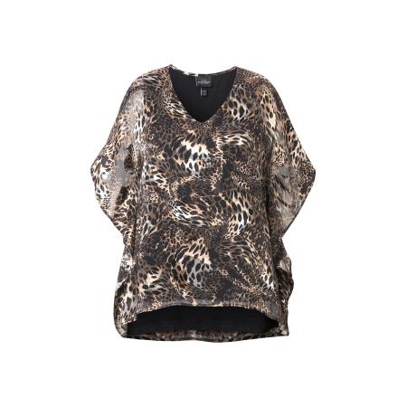 Ulla Popken Ulla Popken Tuniek bruin / zwart