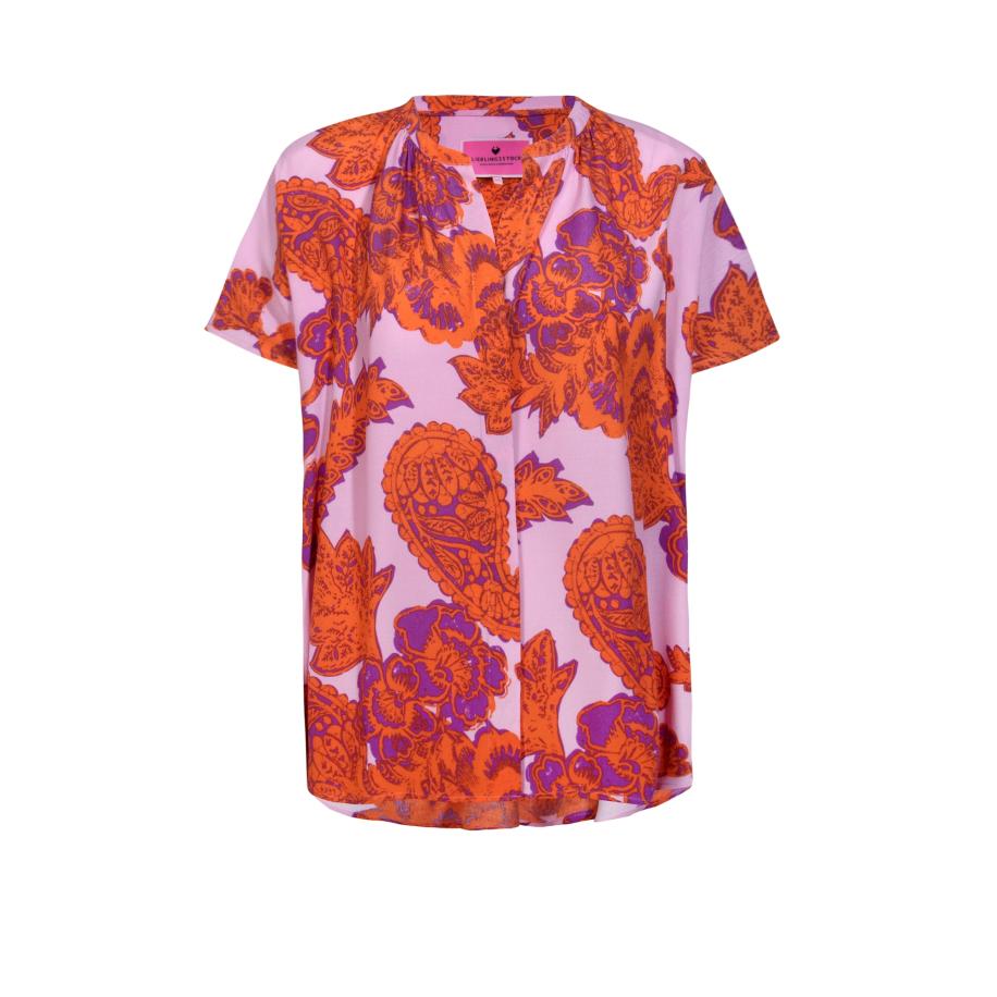 LIEBLINGSSTÜCK LIEBLINGSSTÜCK Blouse Rosmunda lila / pastellila / oranjerood -