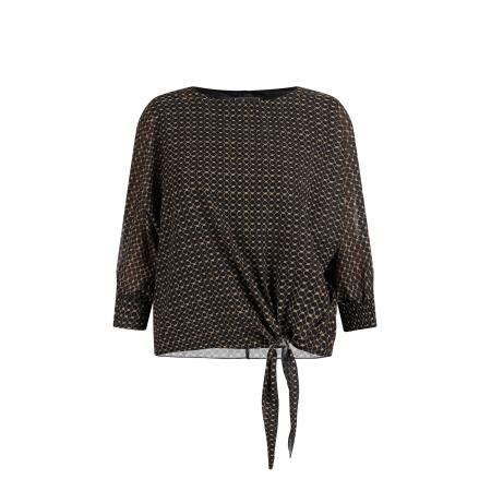 Faina faina Blouse bruin / zwart