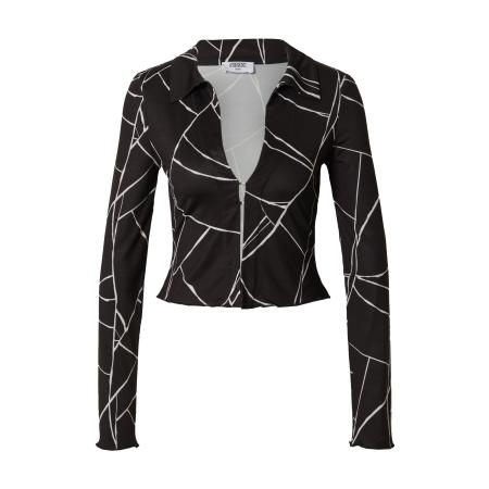 SHYX SHYX Blouse Galina lichtgrijs / zwart