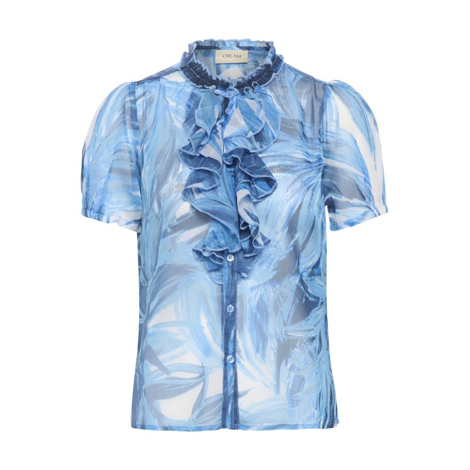 Cream Cream Blouse Kinia blauw / navy / lichtblauw -