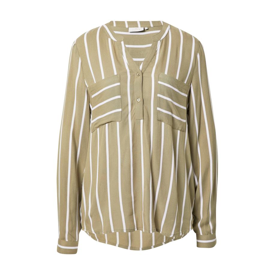 Kaffe Kaffe Blouse KA Babara kaki / wit -