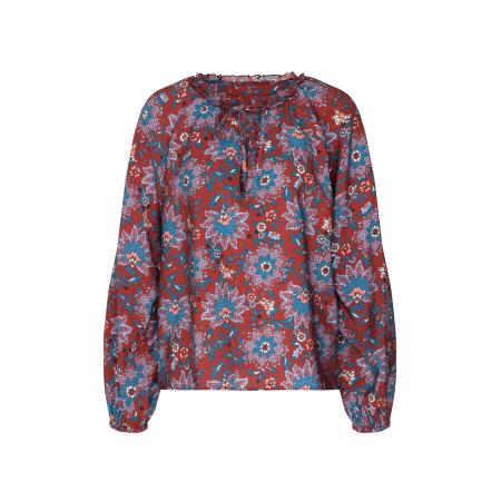 Seidensticker SEIDENSTICKER Blouse Schwarze Rose blauw / lichtblauw / rood