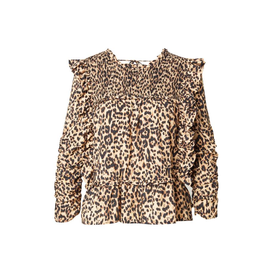 Munthe Munthe Blouse CRISP camel / bruin / zwart -