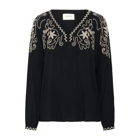 Cream Cream Blouse Rosine taupe / zwart