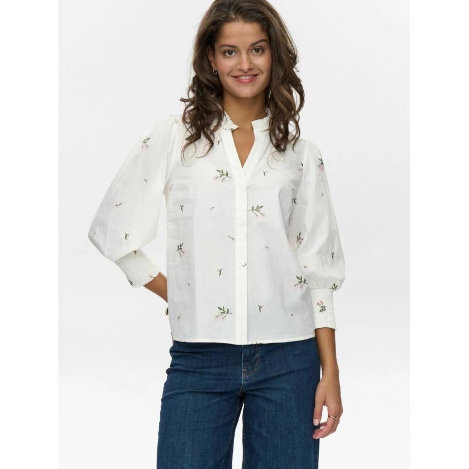 Nümph NÜMPH Blouse NUTALLIE groen / rosé / wit -