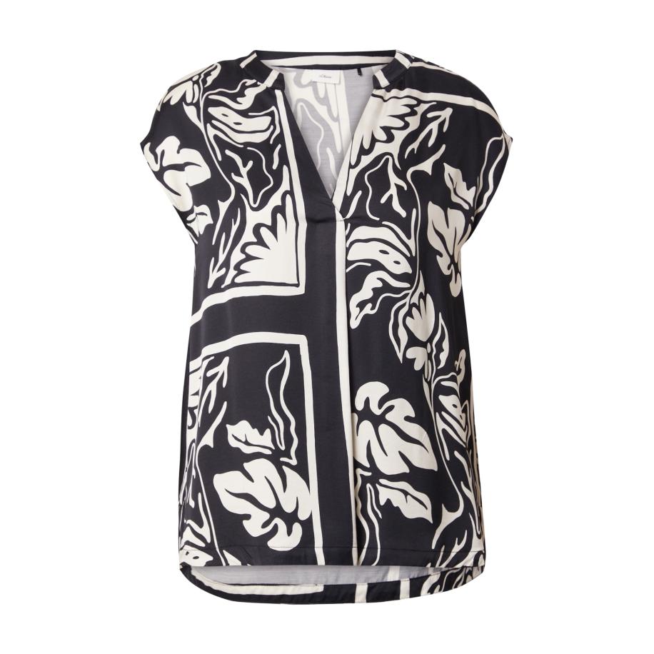 s.Oliver BLACK LABEL s.Oliver BLACK LABEL Blouse zwart / wit -